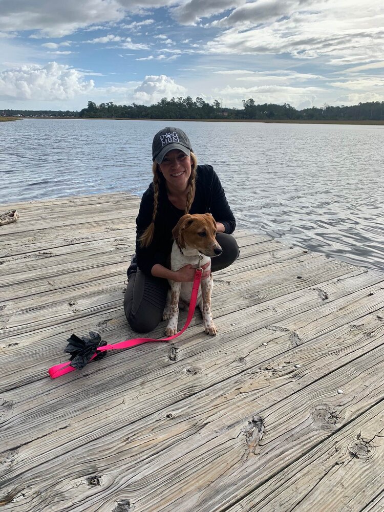 Dr. Melissa Milanak with her dog