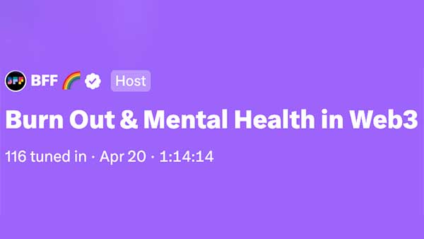 Burn Out & Mental Health in Web3
