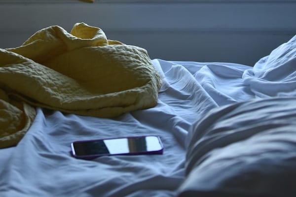 phone in bed